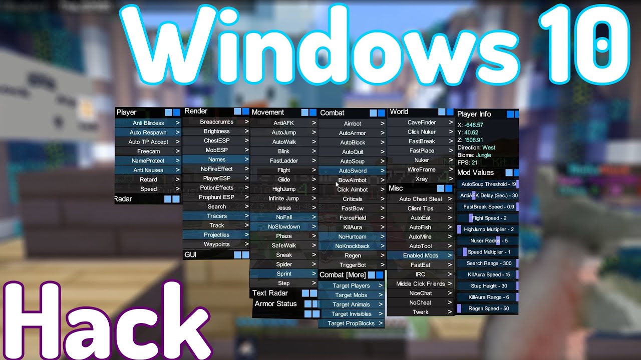 Minecraft Windows 10 Hacks quietgreenway